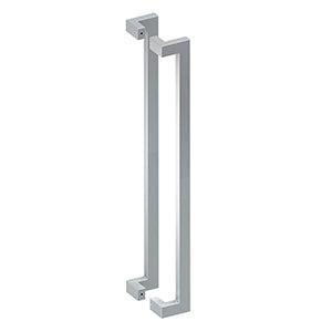 Deltana 36" Back-to-Back Modern Offset Pulls in Satin Stainless Steel finish