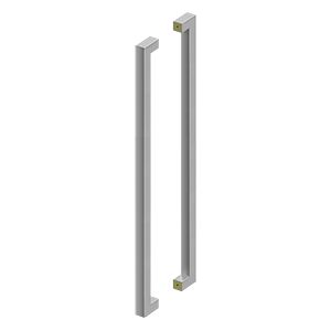 Deltana 42" CTC Back-to-Back Extra Large Contemporary Pulls in Satin Stainless Steel finish