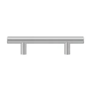 Deltana Stainless Steel Bar Pull, 3" Center to Center in Brushed Stainless Steel finish