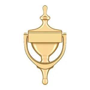 Deltana Victorian Door Knocker in PVD Polished Brass finish