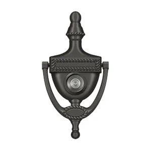 DeltanaDeltana Victorian Rope Door Knocker with Viewer in 