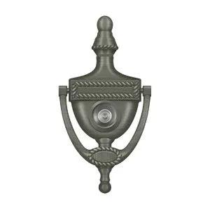 DeltanaDeltana Victorian Rope Door Knocker with Viewer in 