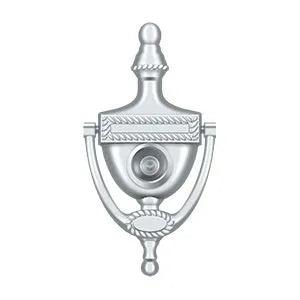 Deltana Victorian Rope Door Knocker with Viewer Polished Chrome