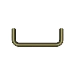 Deltana Wire Pull, 3 1/2" C-to-C in Antique Brass finish