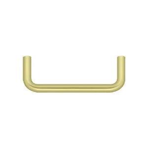 Deltana Wire Pull, 3 1/2" C-to-C in Polished Brass finish