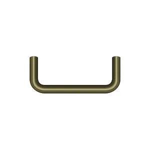 Deltana Wire Pull, 3" C-to-C in Antique Brass finish