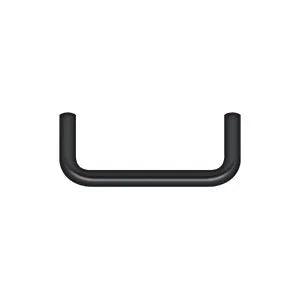 Deltana Wire Pull, 3" C-to-C in Flat Black finish