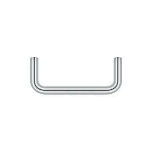 Deltana Wire Pull, 3" C-to-C in Polished Chrome finish