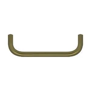 Deltana Wire Pull, 4" C-to-C in Antique Brass finish