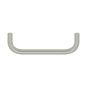 Deltana Wire Pull, 4" C-to-C in Satin Nickel finish