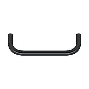 Deltana Wire Pull, 4" C-to-C in Flat Black finish