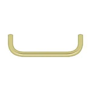 Deltana Wire Pull, 4" C-to-C in Polished Brass finish