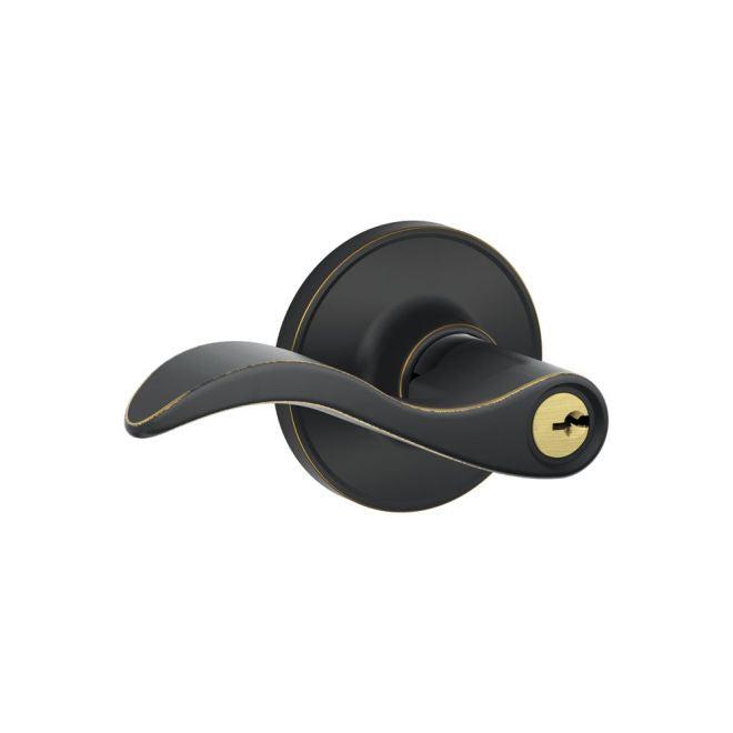 Dexter by Schlage Dexter by Schlage J Series Entry Lock Seville Lever in Aged Bronze finish