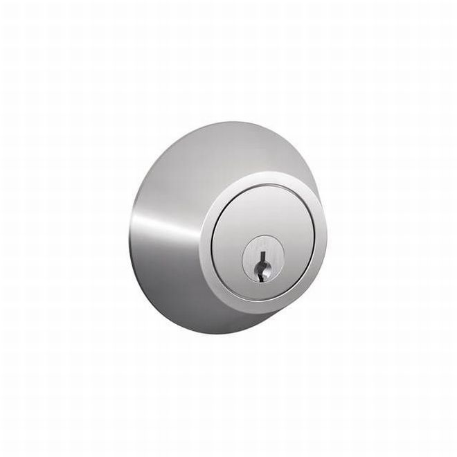 Dexter by Schlage Schlage J Dexter Series Single Cylinder Deadbolt in Bright Chrome finish