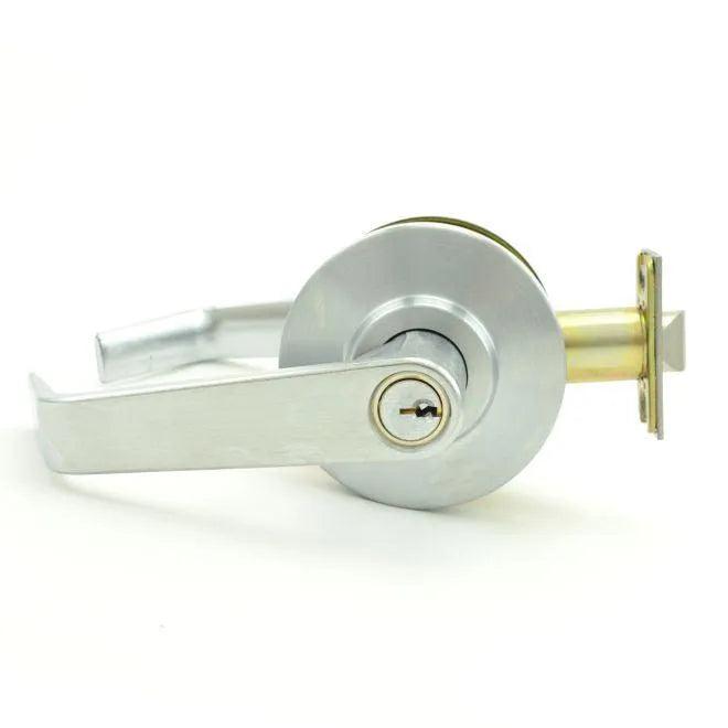 Dexter by Schlage Storeroom Grade 2 Regular Lever in Satin Chrome finish