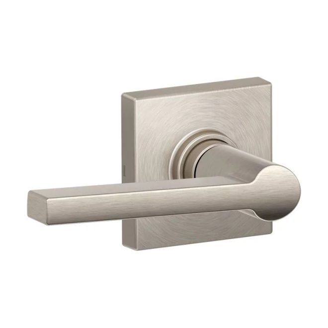 Dexter by Schlage Dexter by Schlage J Series Passage Solstice Lever With Collins Rosette in Satin Nickel finish