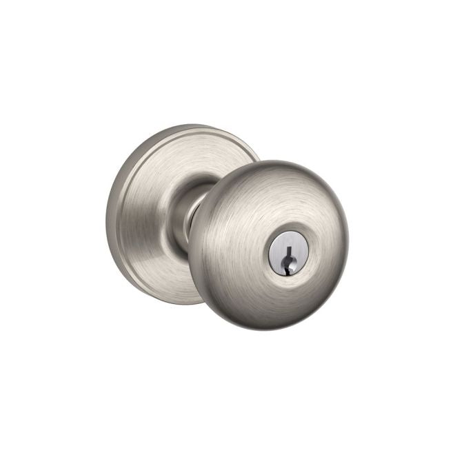 Dexter by Schlage Schlage J Dexter Series Entry Lock Stratus Knob in Satin Nickel finish