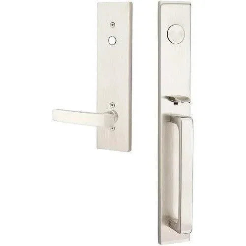 EmtekEmtek Lausanne Tubular Entrance Handleset with Geneva Lever in 