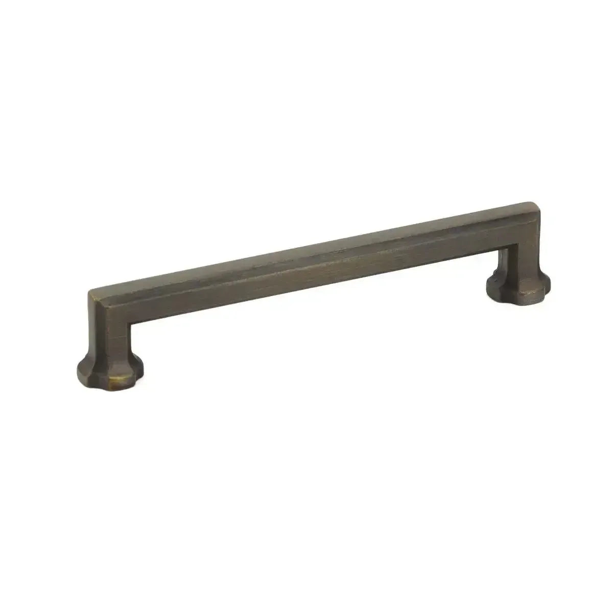 The Schaub Empire Cabinet Pull in Ancient Bronze finish.