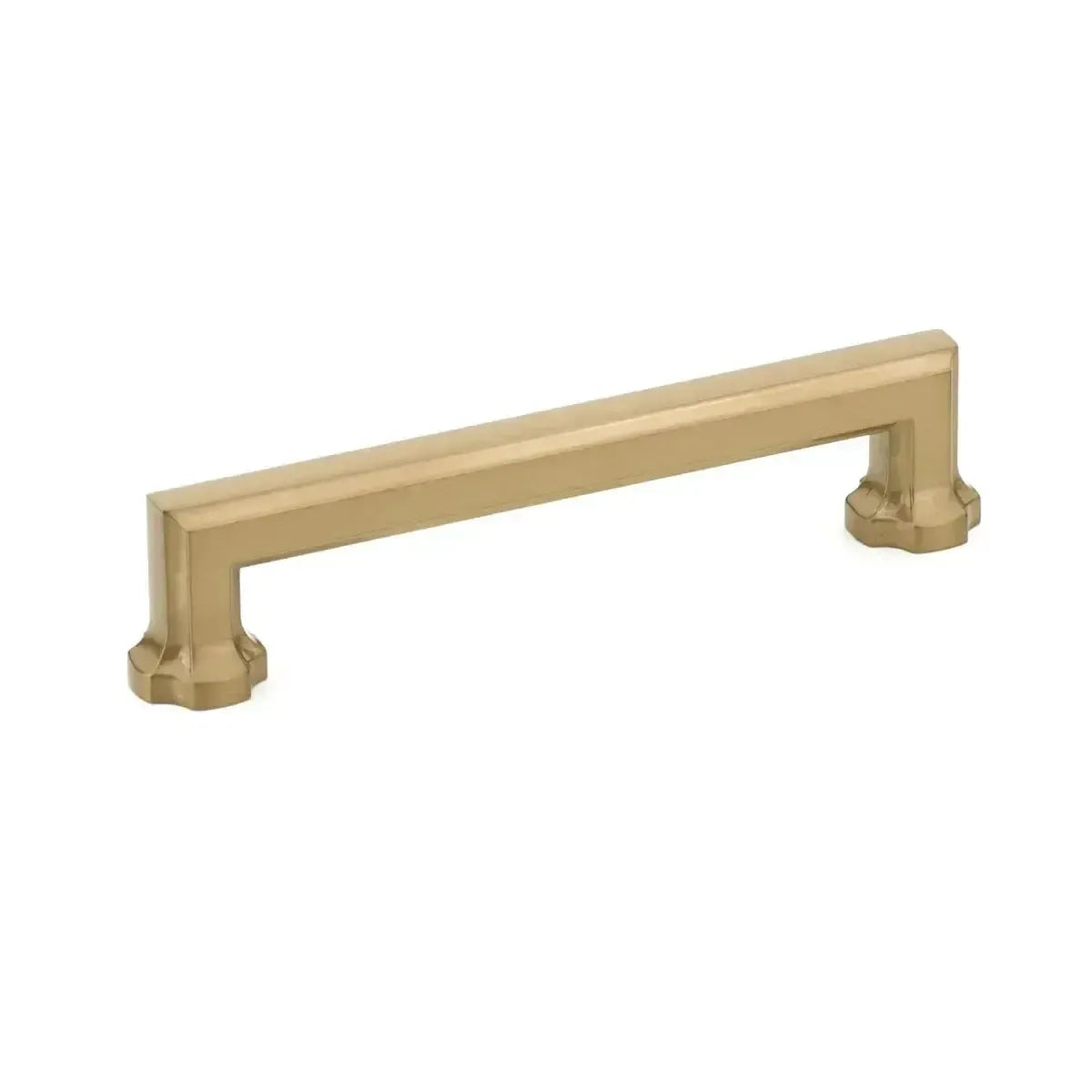 The Schaub Empire Cabinet Pull in Brushed Bronze finish.