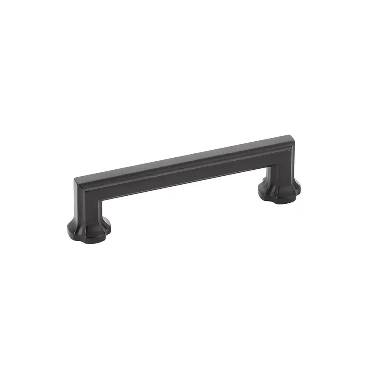 The Schaub Empire Cabinet Pull in Matte Black finish.
