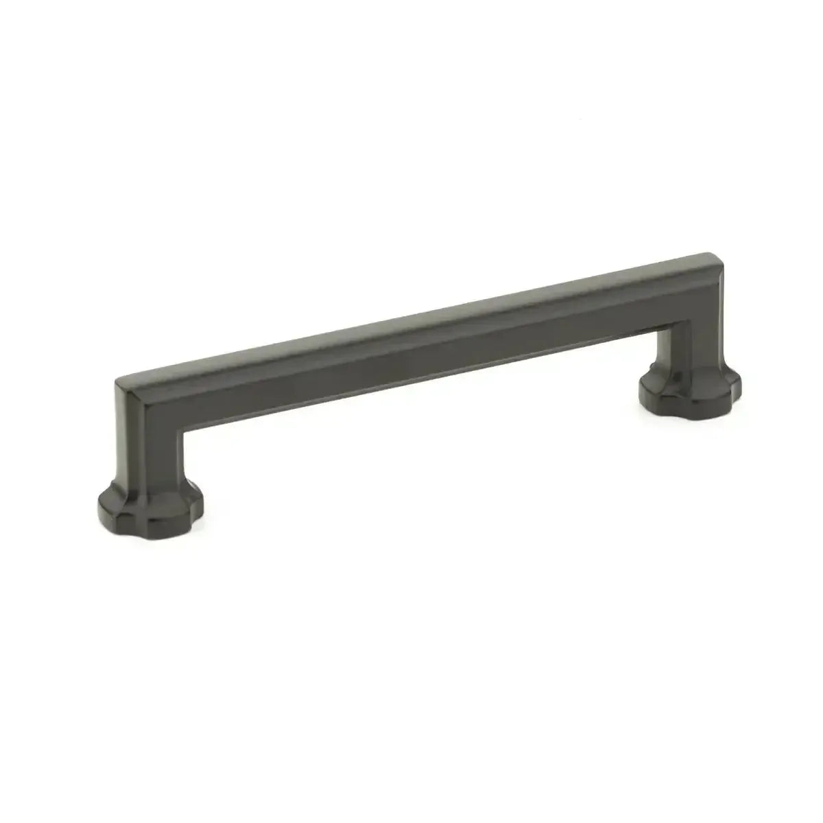 The Schaub Empire Cabinet Pull in Matte Black finish.