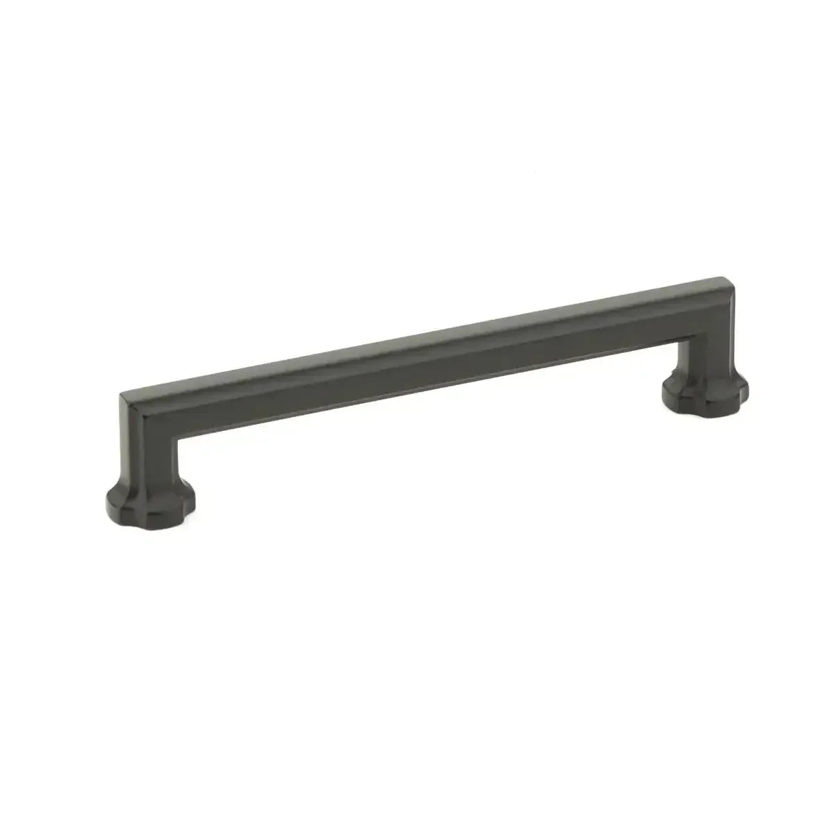 The Schaub Empire Cabinet Pull in Matte Black finish.