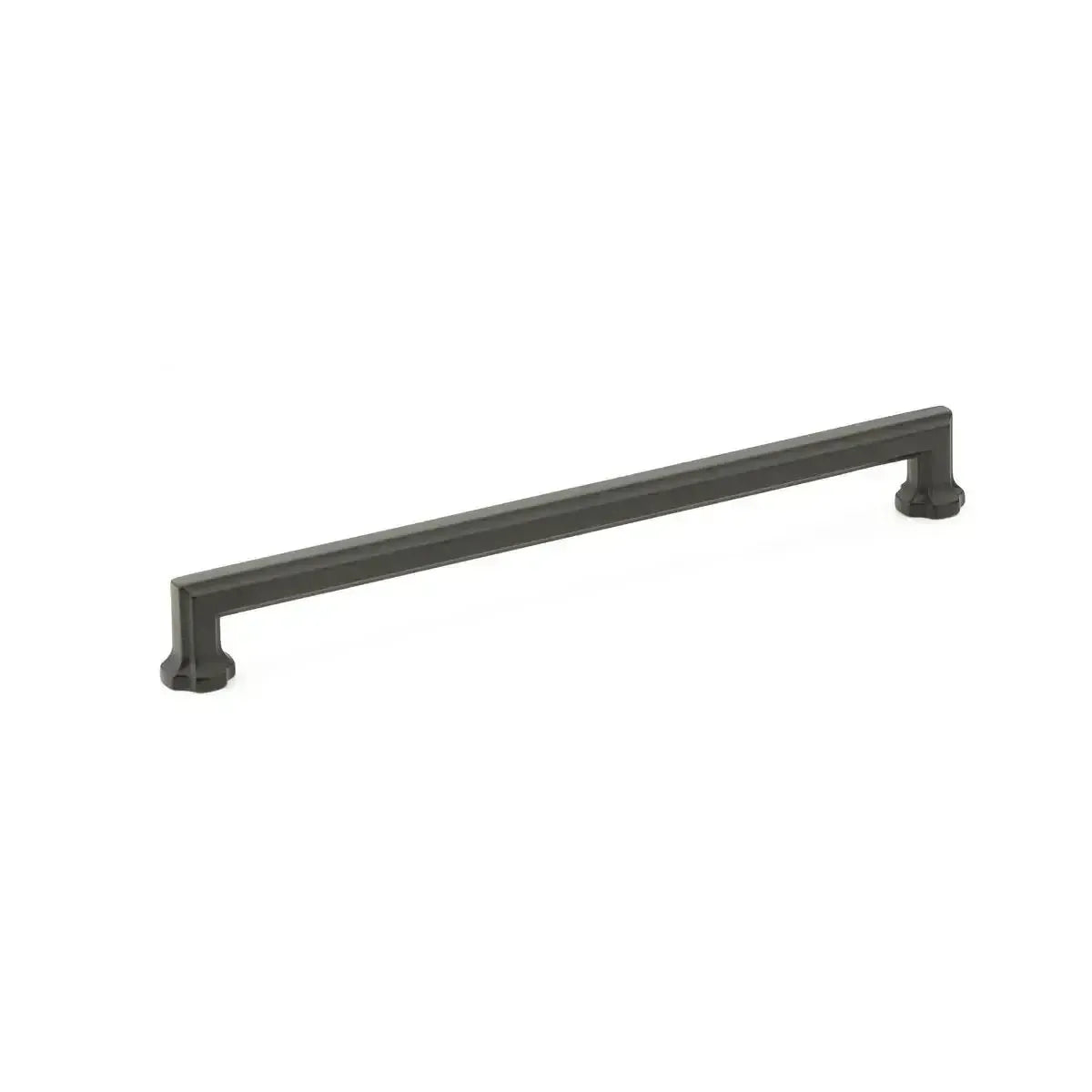 The Schaub Empire Cabinet Pull in Matte Black finish.