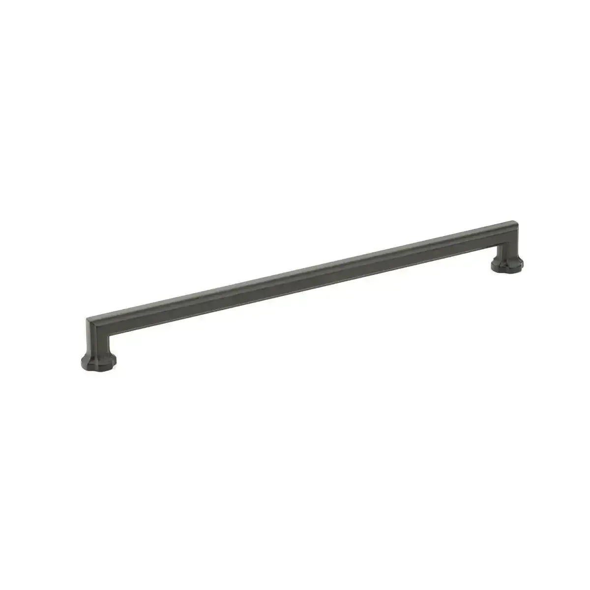 The Schaub Empire Cabinet Pull in Matte Black finish.