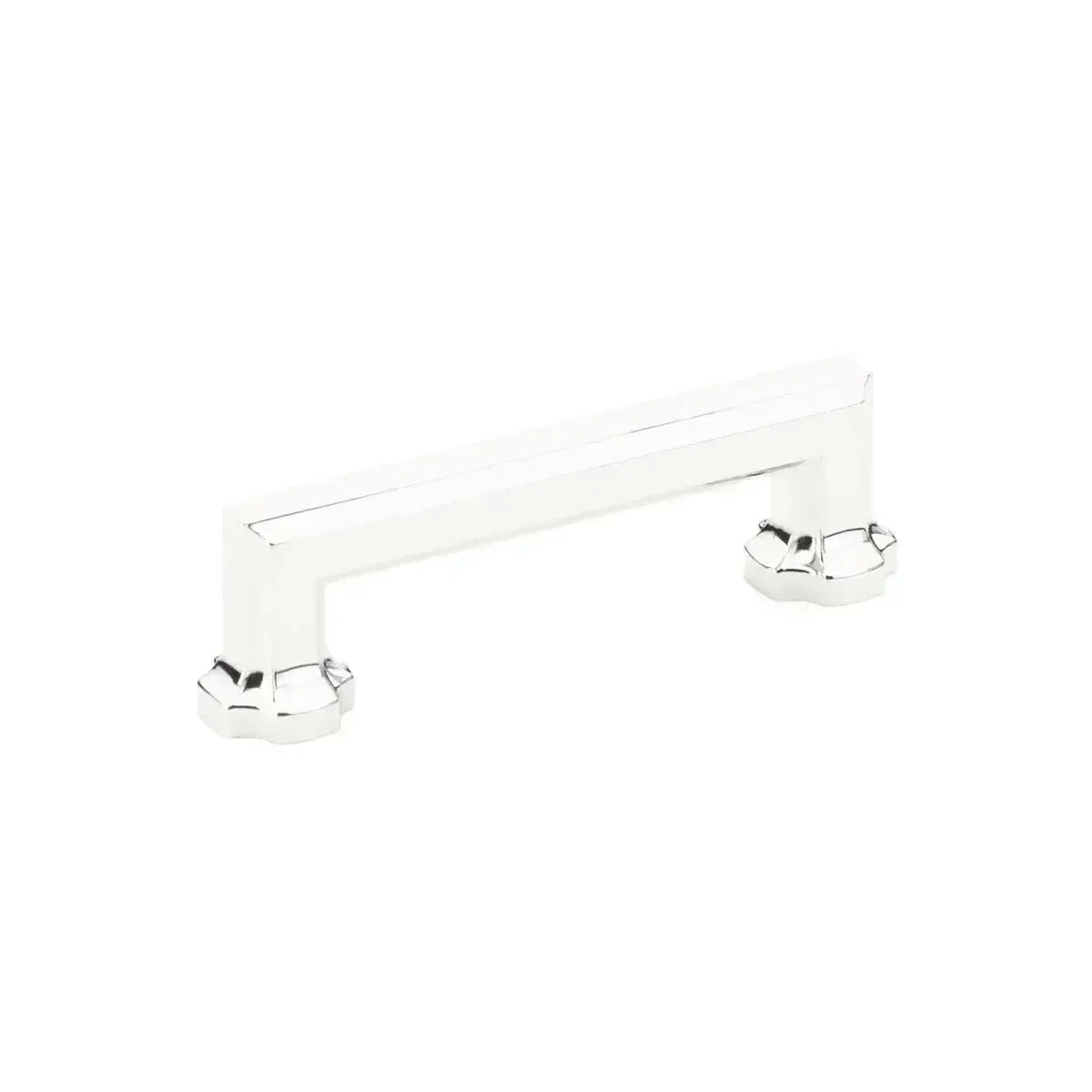 The Schaub Empire Cabinet Pull in Polished Chrome finish.