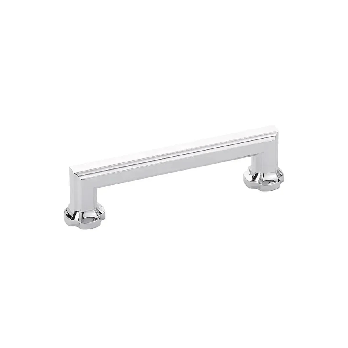 The Schaub Empire Cabinet Pull in Polished Chrome finish.