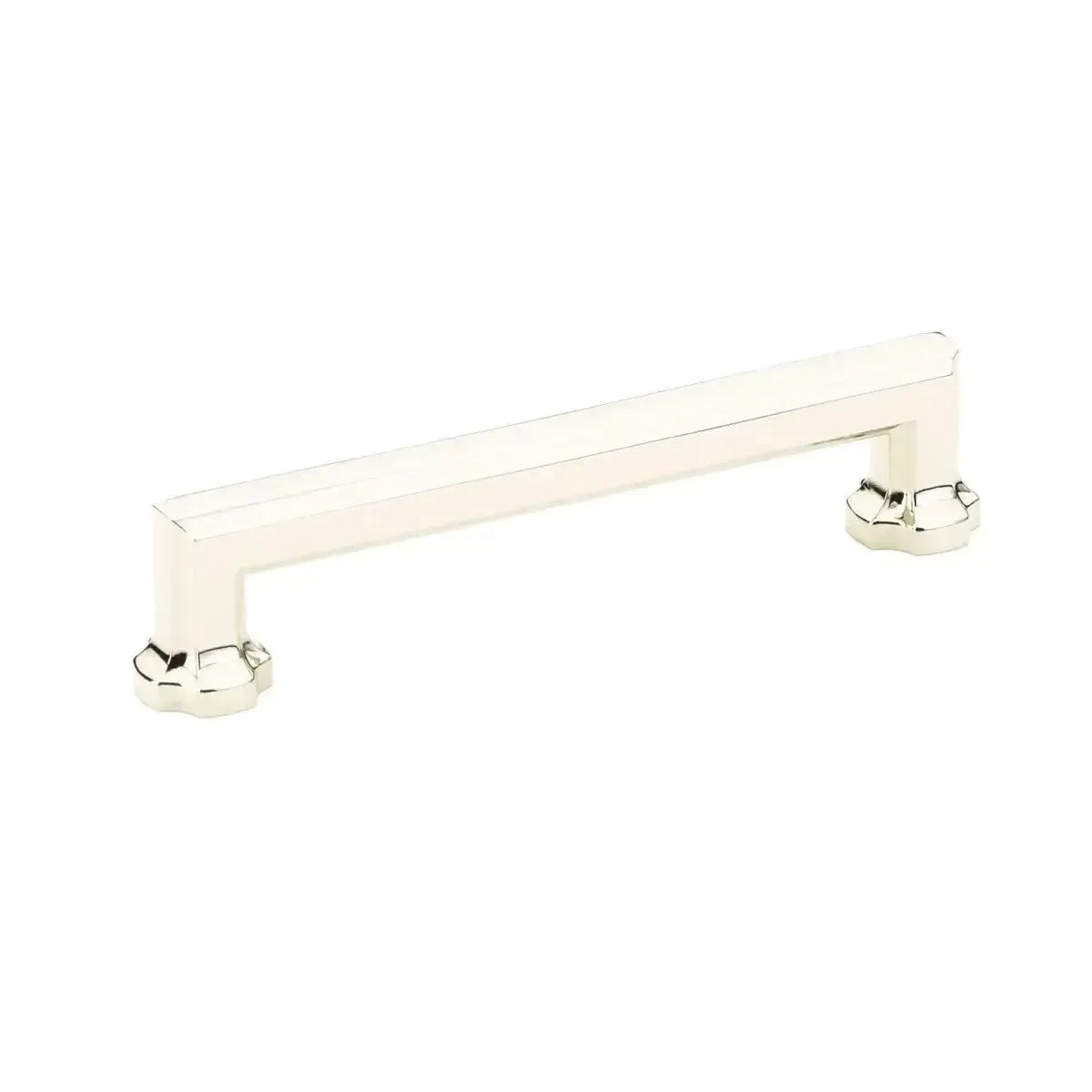 The Schaub Empire Cabinet Pull in Polished Nickel finish.