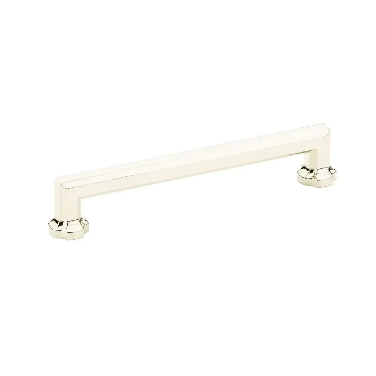 The Schaub Empire Cabinet Pull in Polished Nickel finish.