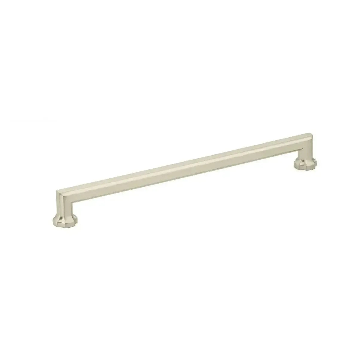 The Schaub Empire Cabinet Pull in Satin Nickel finish.