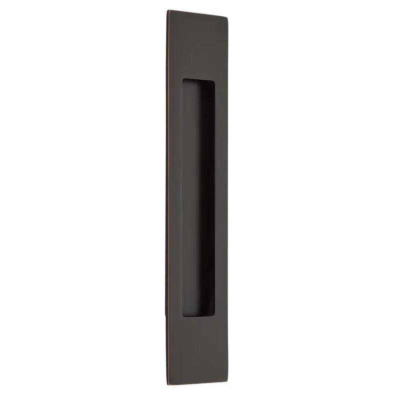 The Emtek 14" Modern Rectangular Flush Pull in Oil Rubbed Bronze finish