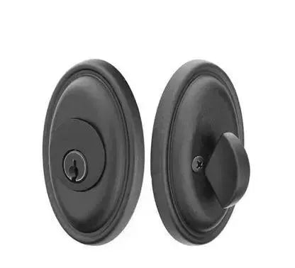 Emtek #14 Tuscany Bronze Keyed Deadbolt in Flat Black Bronze Patina finish