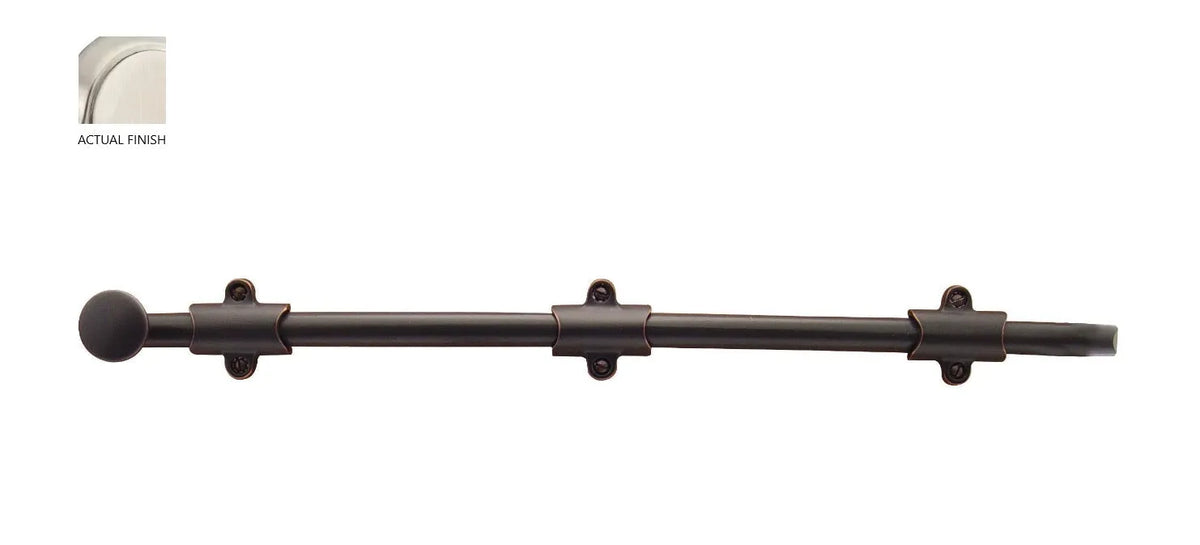 Emtek 18" Surface Bolt in Satin Nickel finish