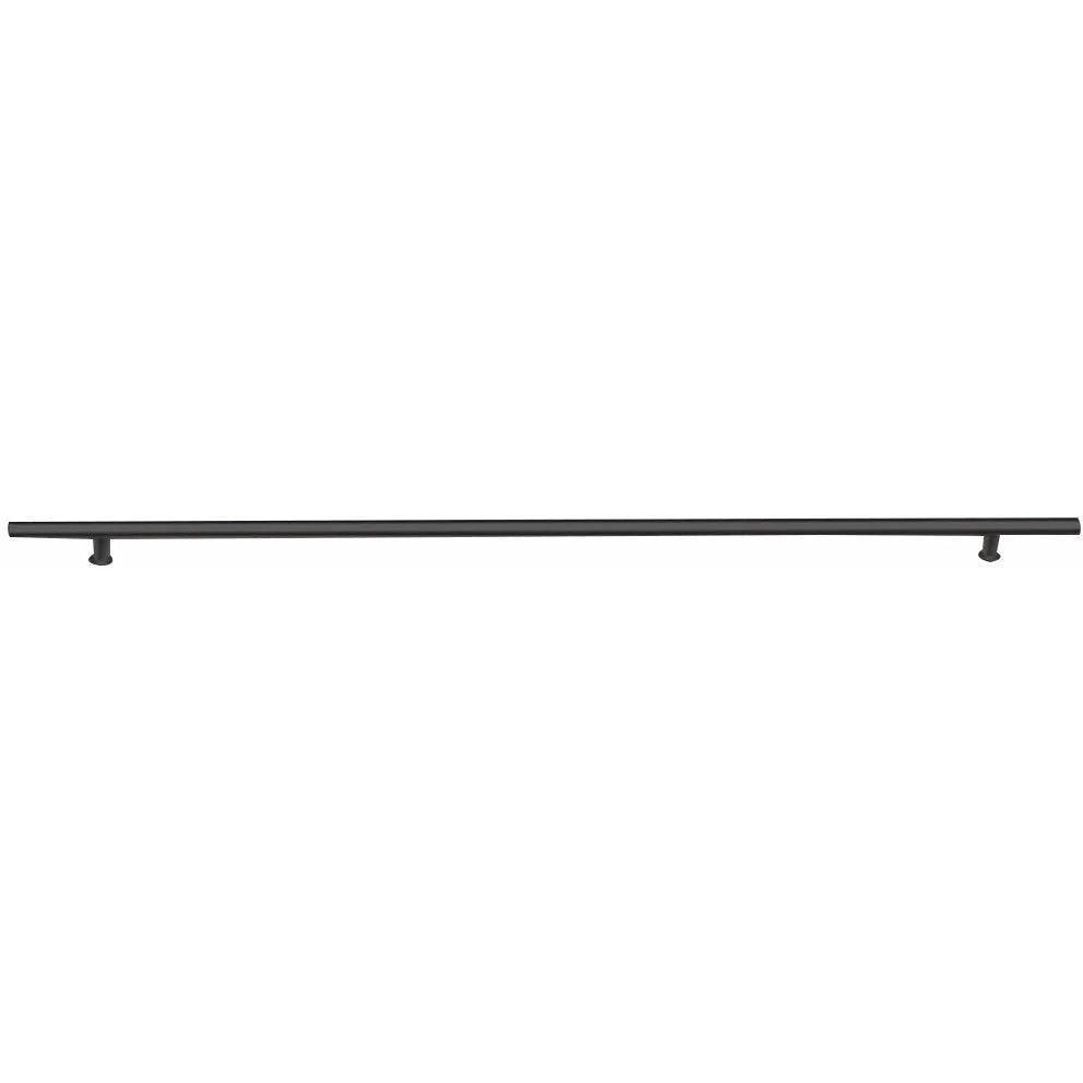 Emtek 36" Round Door Pull in Flat Black finish