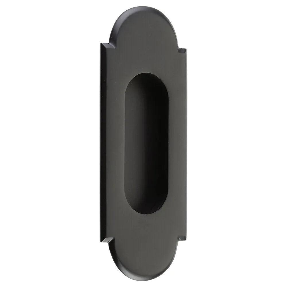 Emtek 5" #8 Flush Pull in Flat Black finish
