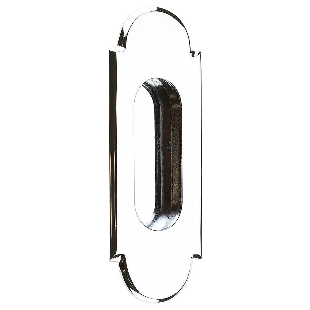 Emtek 5" #8 Flush Pull in Polished Chrome finish