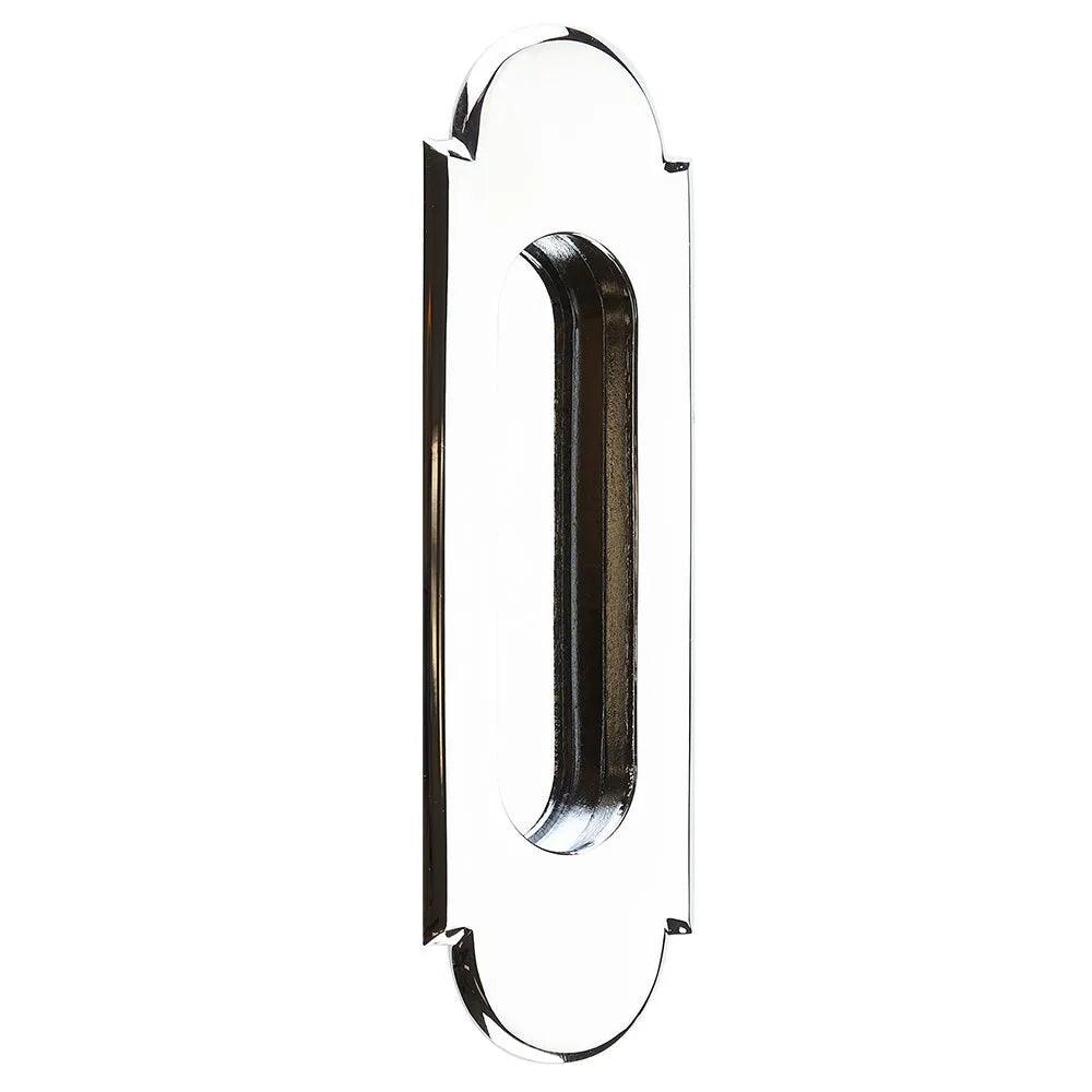 Emtek 6" #8 Flush Pull in Polished Chrome finish