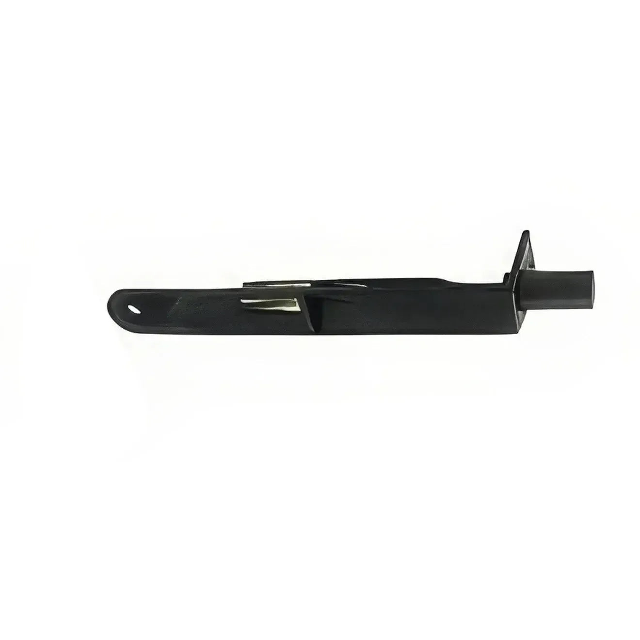 Emtek 6" Flush Bolt with 5/8" Radius Corners in Flat Black finish