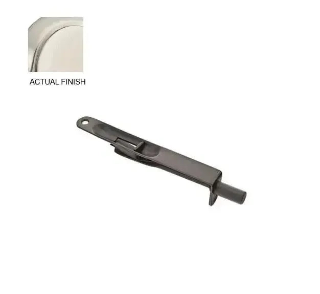Emtek 6" Flush Bolt with 5/8" Radius Corners in Satin Nickel finish