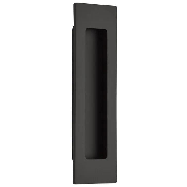 Emtek 6" Modern Rectangular Flush Pull Flat Black