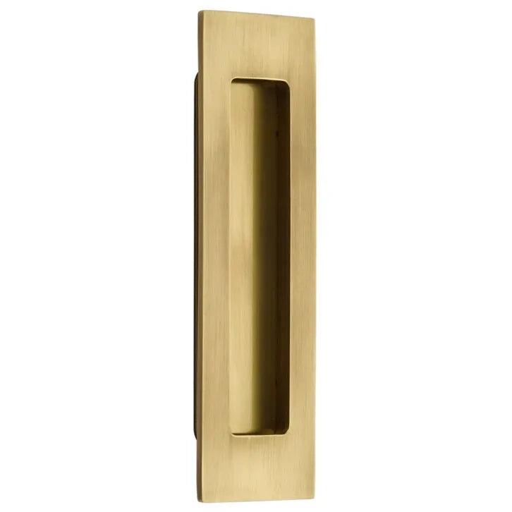 Emtek 6" Modern Rectangular Flush Pull French Antique