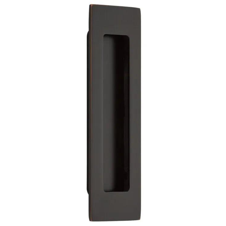 Emtek 6" Modern Rectangular Flush Pull Oil Rubbed Bronze