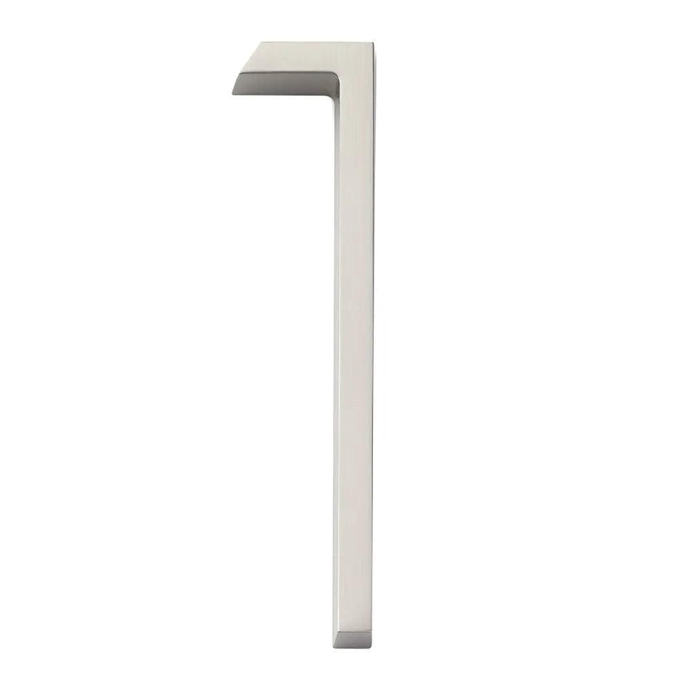 Emtek 7" Modern House Number, No. 1 in Satin Nickel finish