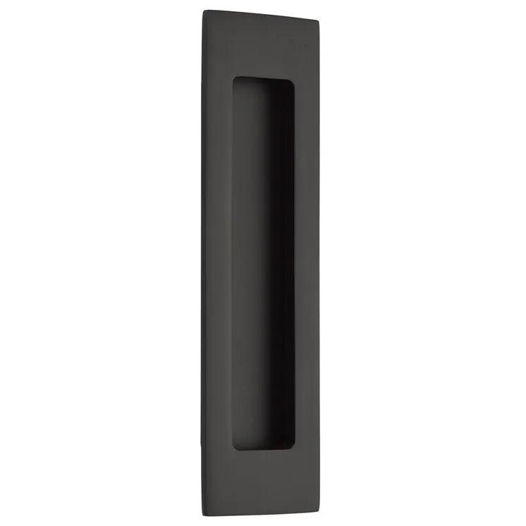 Emtek 7" Modern Rectangular Flush Pull Flat Black