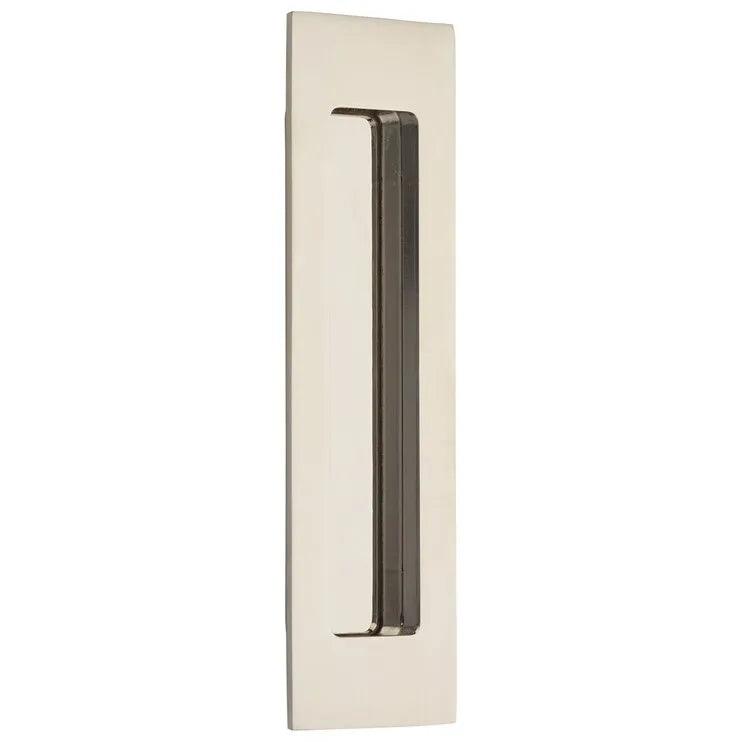 Emtek 7" Modern Rectangular Flush Pull Lifetime Polished Nickel