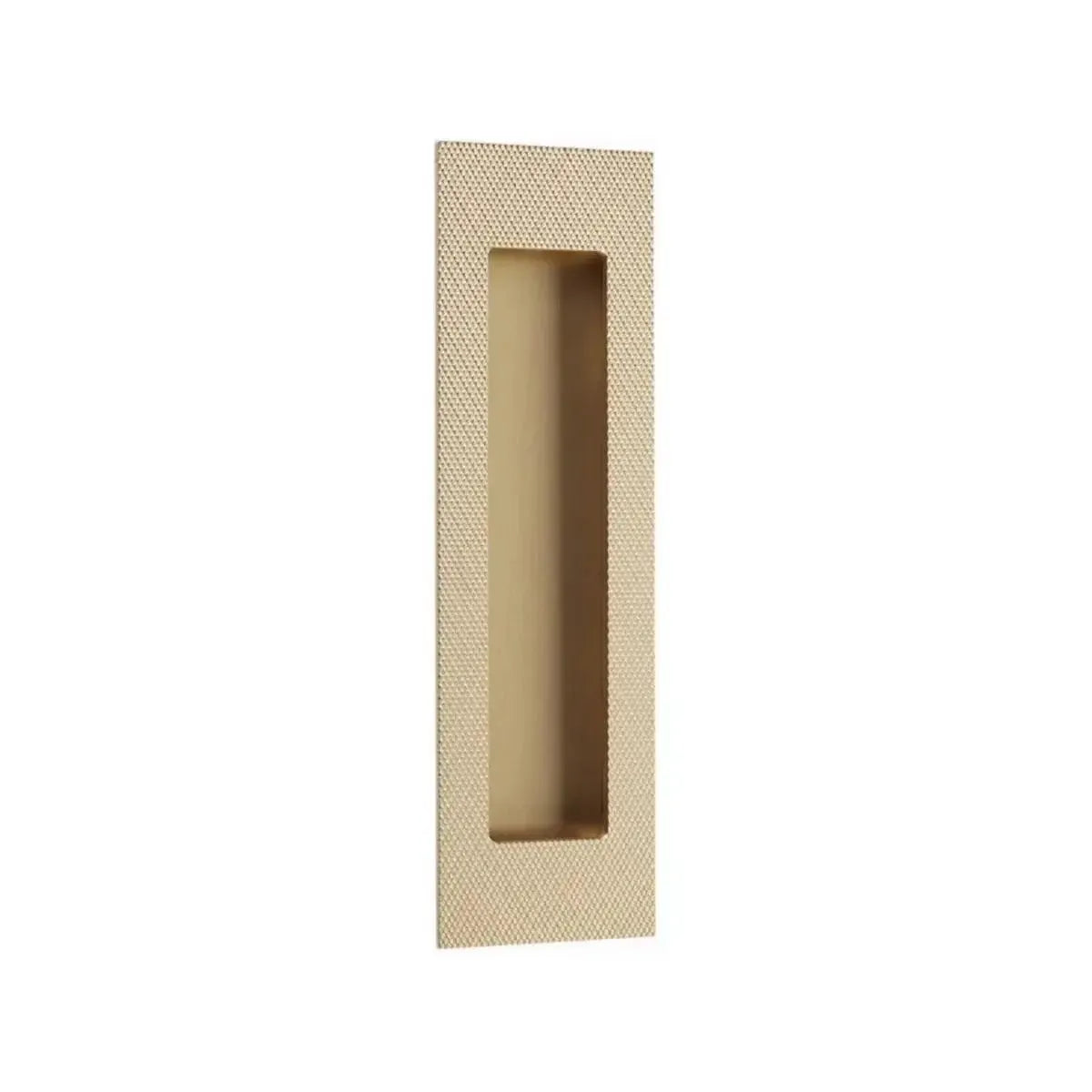 EmtekEmtek 7" Modern Rectangular Knurled Flush Pull with Plain Pocket in 